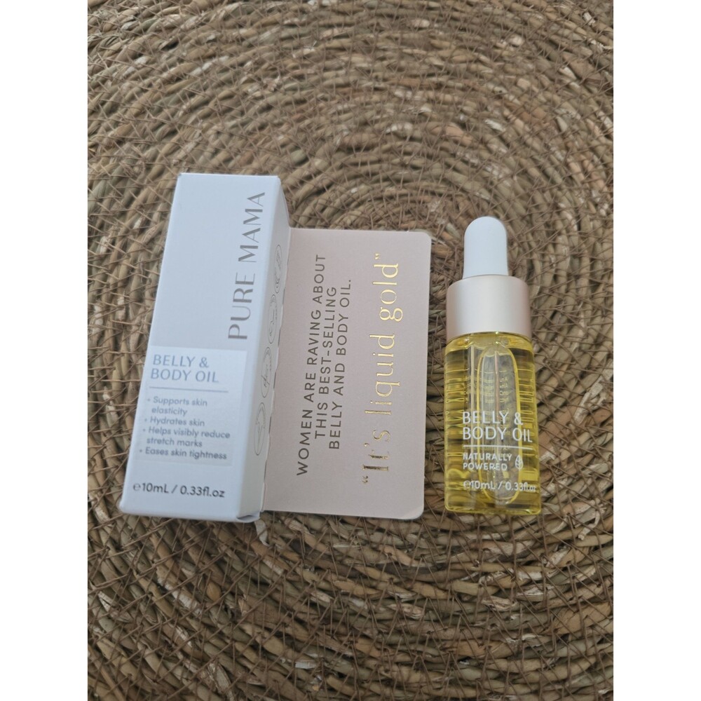 Pure Mama Belly & Body Oil 10 ml .33 oz Travel Size NIB